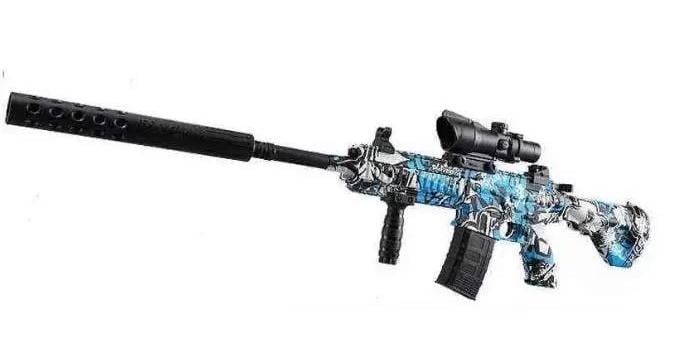 Игрушечный электрический автомат М416 Граффити стреляет шариками орбизами (1985042219)