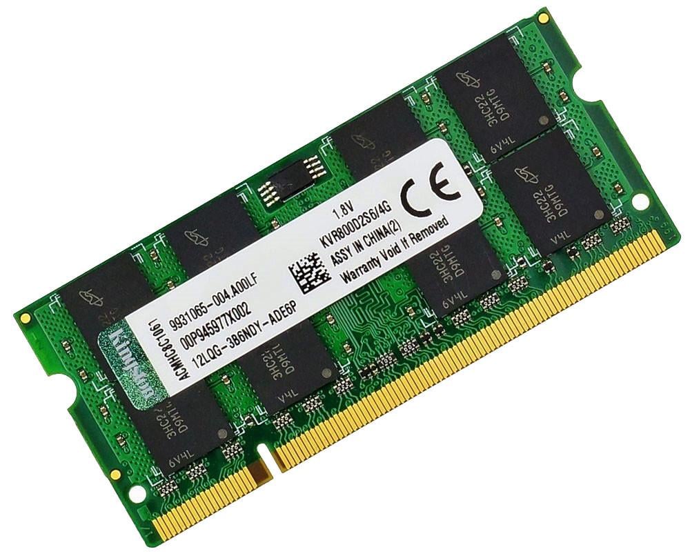 Оперативная память Kingston SODIMM DDR2 4GB 800MHz, PC2-6400 (KVR800D2S6/4G) - фото 1 Оперативная память Kingston SODIMM DDR2 4GB 800MHz, PC2-6400 (KVR800D2S6/4G) - фото 1