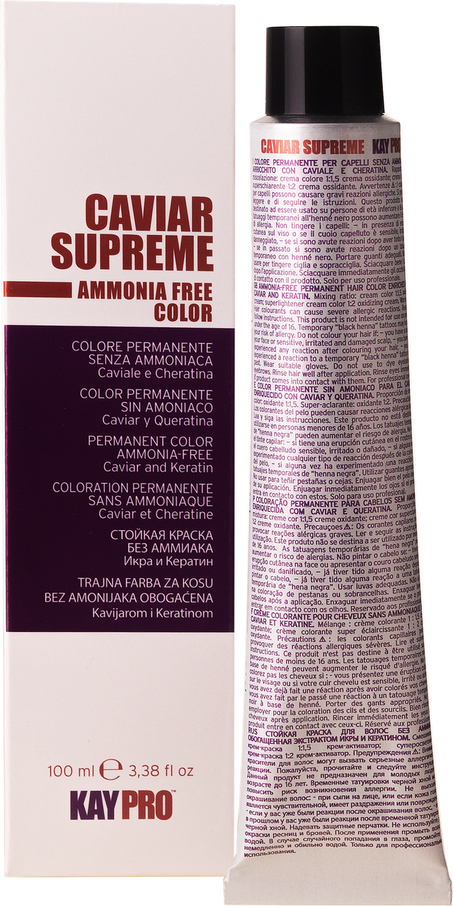 ᐉ Крем-краска KayPro Caviar Supreme безаммиачная 100 мл 1.0 Черный ...