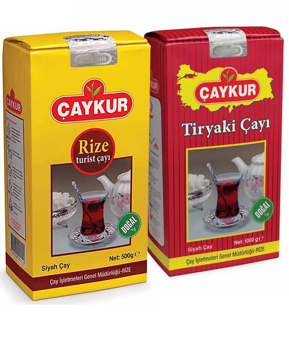 Набір чаю турецького Çaykur Rize Turist та Tiryaki по 500 г