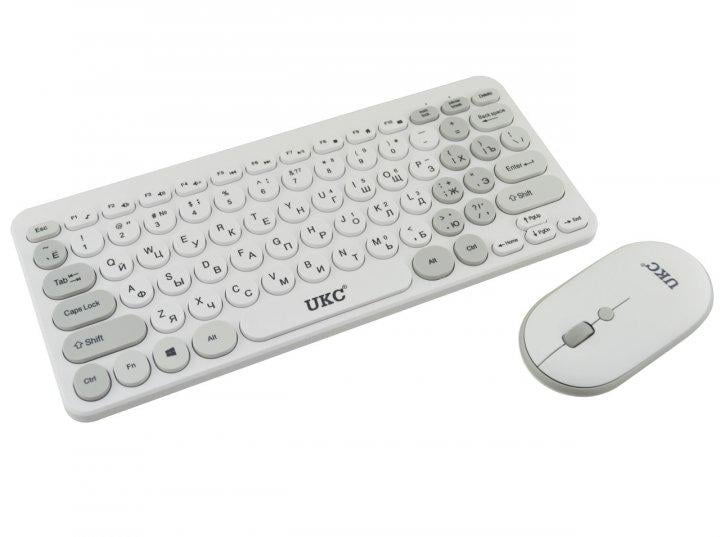 Клавиатура и мышь Multimedia Keyboard UKC 5263 Белый (12273449)