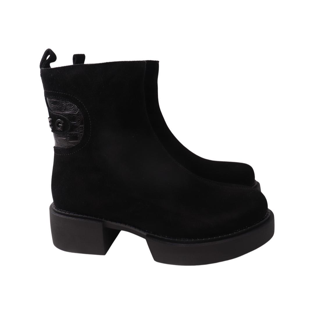 Ботинки женские Oeego из замши р. 38 Черный (80-22ZHC)