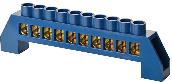 Шина нульова АСКО BC-6В 10 отворів 8x12 мм мідь в корпусному ізоляторі кріплення по краях (A0150120090) Шина нульова АСКО BC-6В 10 отворів 8x12 мм мідь в корпусному ізоляторі кріплення по краях (A0150120090)