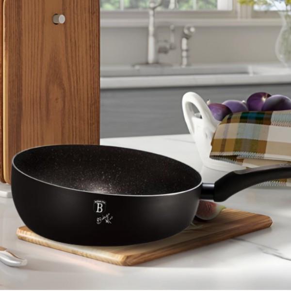 Сковорода-флип с индукционным турбо-дном 28x28x4,1 см Aqvamarine (1854-BH) - фото 2