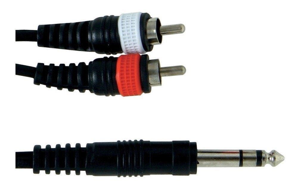 Кабель інсертний GEWA Basic Line Stereo Jack 6,3 мм/2x RCA 3 м (G-190155) - фото 1