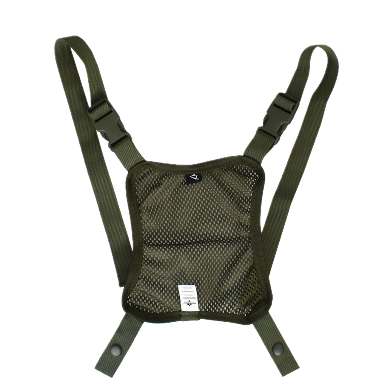 Сетчатый держатель для шлема DOMINATOR крепеж для рюкзака MOLLE полиэстер 23х19 см фиксатор для каски спального мешка и куртки Оливковый (38)