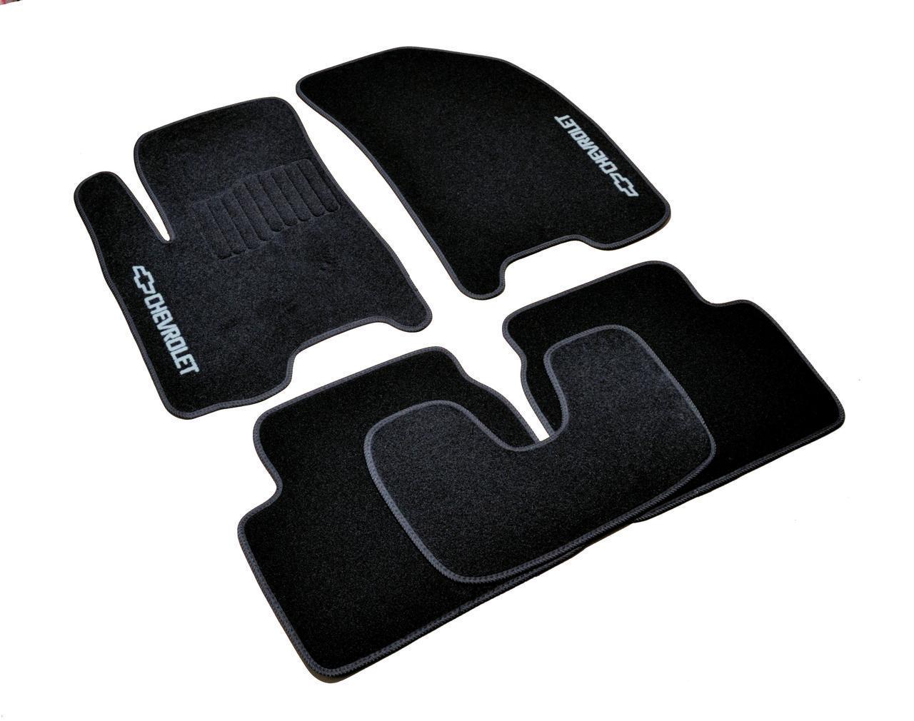 Килимки в салон ворсові для Chevrolet Aveo 2005-2011 5 шт. Чорний (1398312903)