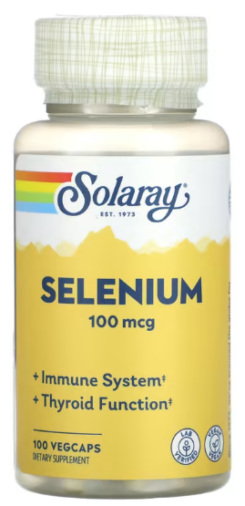 Селен Solaray Selenium 100 мкг 100 капсул
