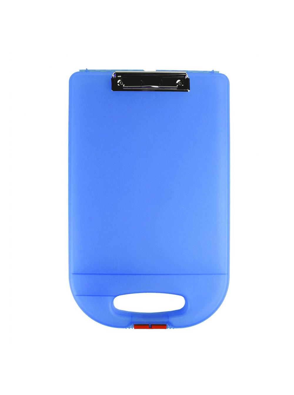 Папка-планшет Dexas Клипкейс-2 с клипсой А4 Синий