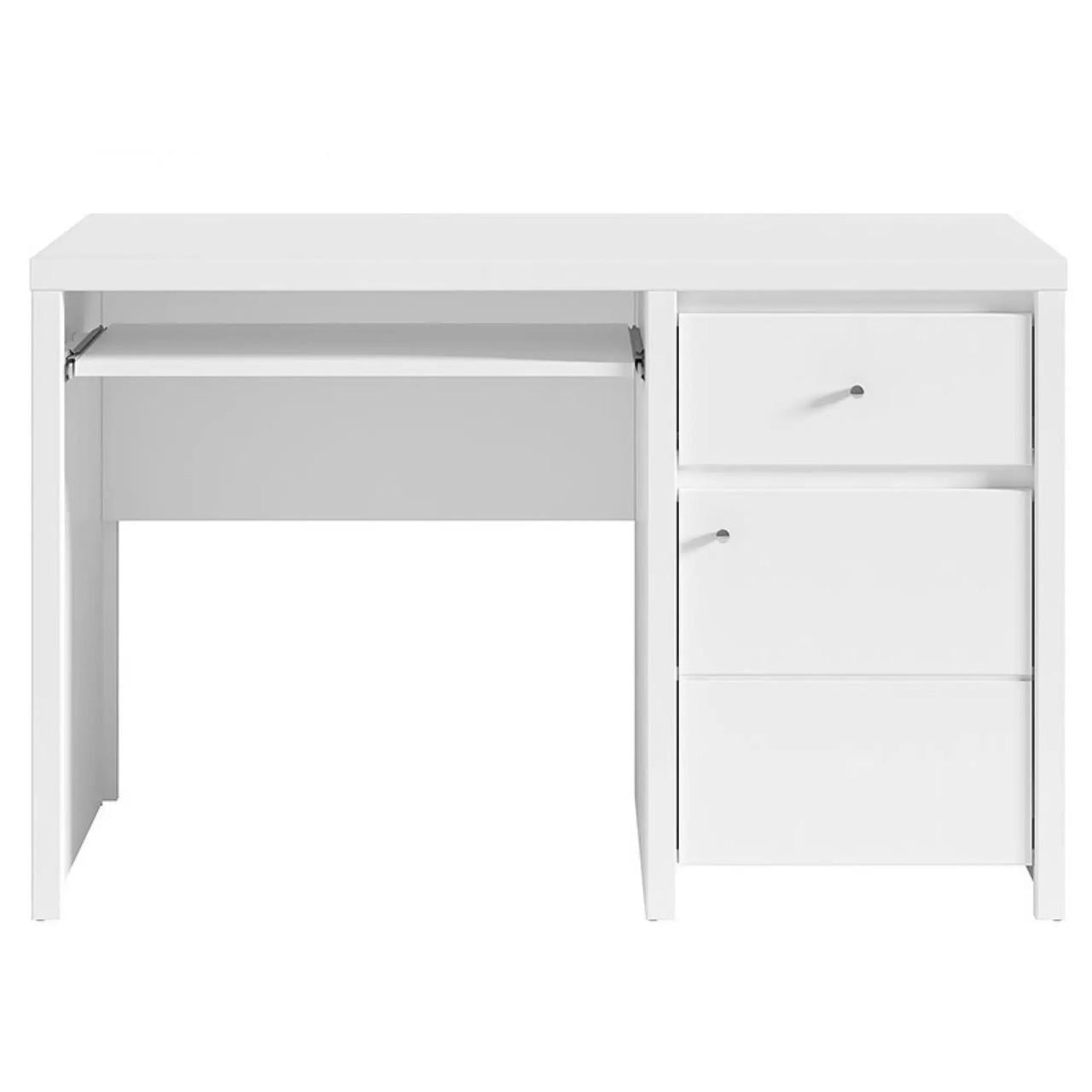 Стол компьютерный ВМК Кристина BIU1D1S/120 Белый/Белый глянец (GRB-1798)