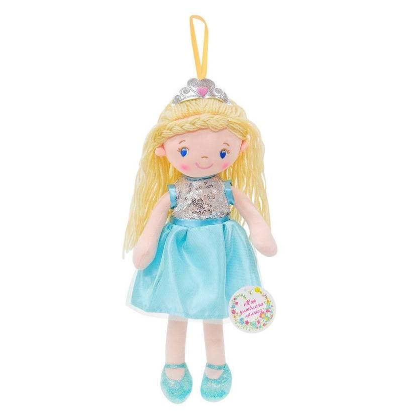 Кукла мягконабивная ToyCloud в платье 35 см Голубой (SEL-0016)