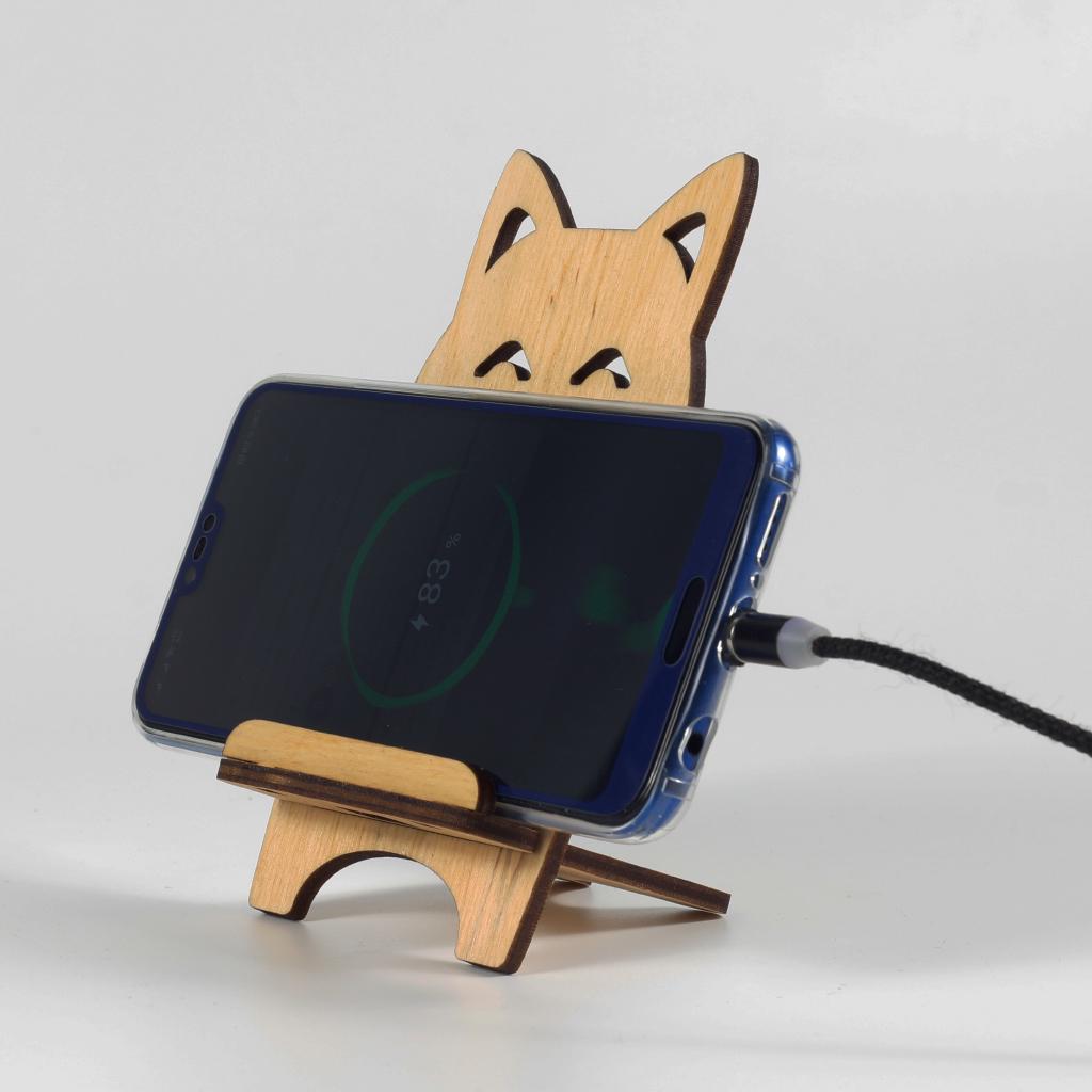 Підставка-тримач для телефону з дерева 18 (03020034) - фото 7 Підставка-тримач для телефону з дерева 18 (03020034) - фото 7