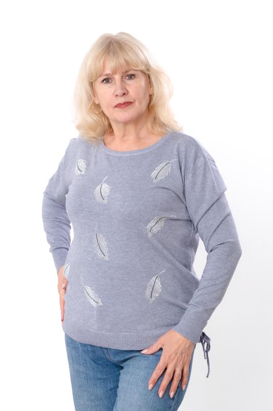 Джемпер жіночий батал Носи Своє р. 54/56 Сірий (18098) - фото 1 Джемпер жіночий батал Носи Своє р. 54/56 Сірий (18098) - фото 1