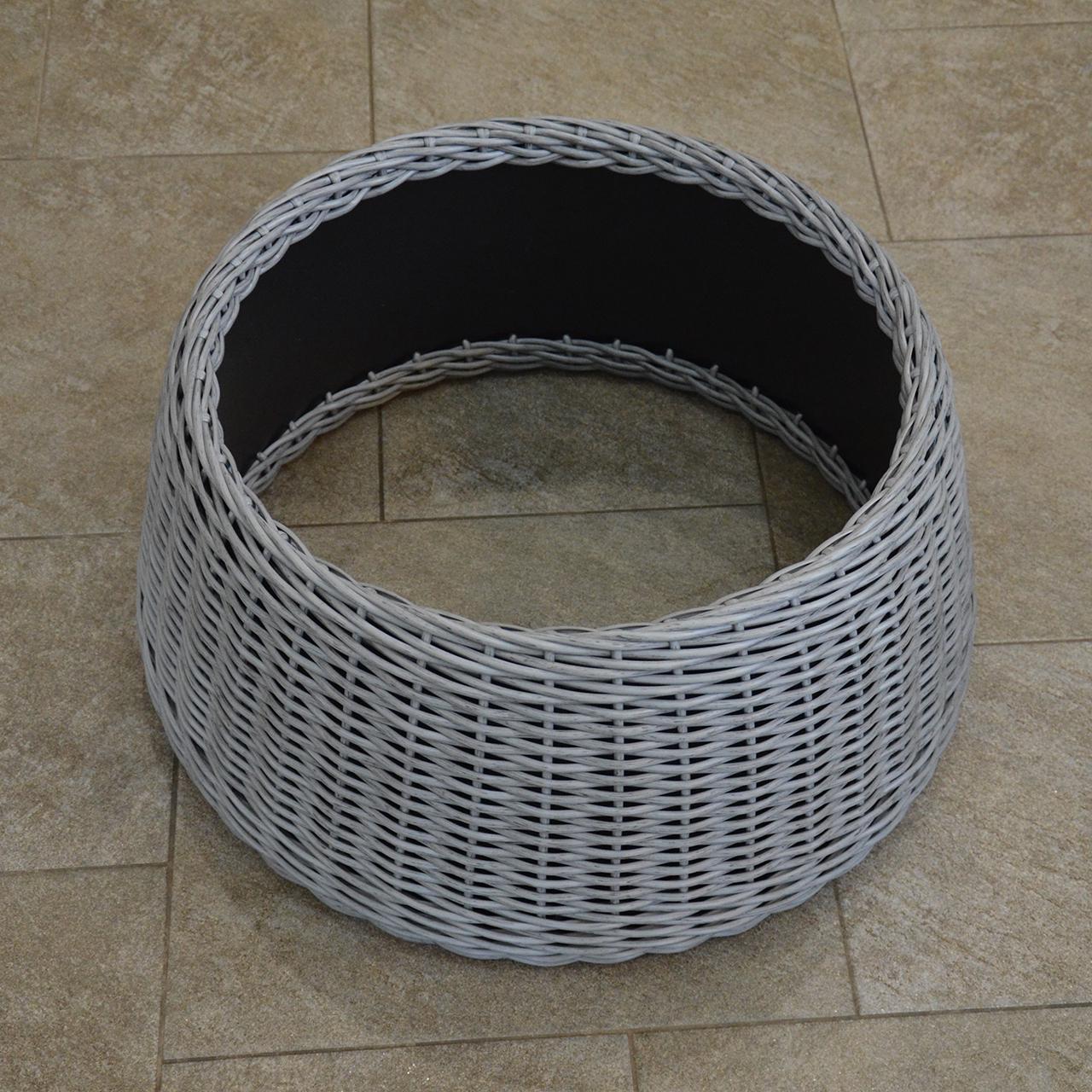 Подставка-юбка под елку плетеная из искусственного ротанга/ручной работы L Серый (23296111) - фото 2