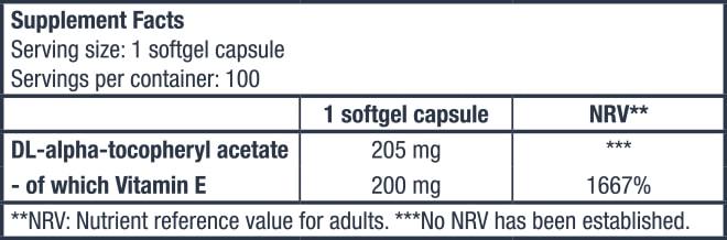 Вітамін E для спорту BioTechUSA Vitamin E 200 мг 100 Caps - фото 3