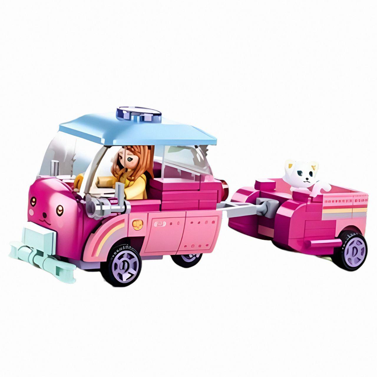 Конструктор Sluban M38-B0921 "Машинка с собакой и фигуркой"