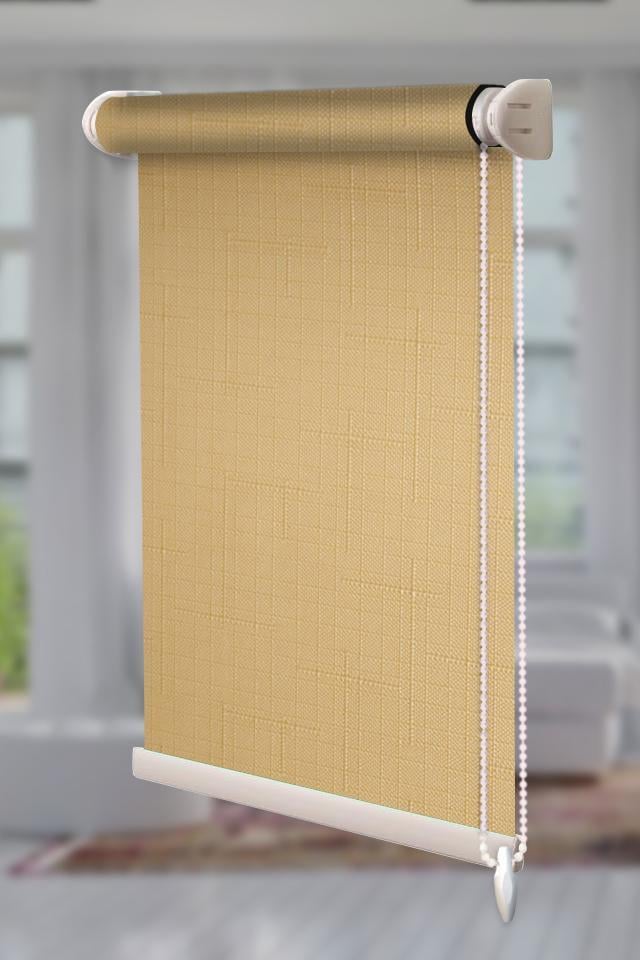 Рулонная штора Лен открытого типа 65х150 см Бежевый (Len-RSS-01-923)