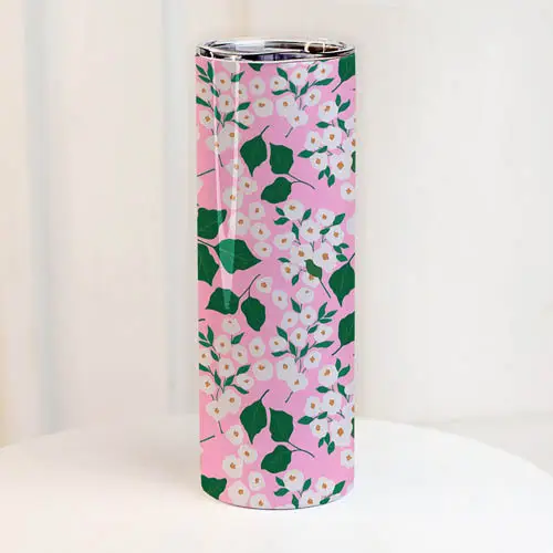 Термочашка Белые цветочки 650 мл (8-6-5026270)