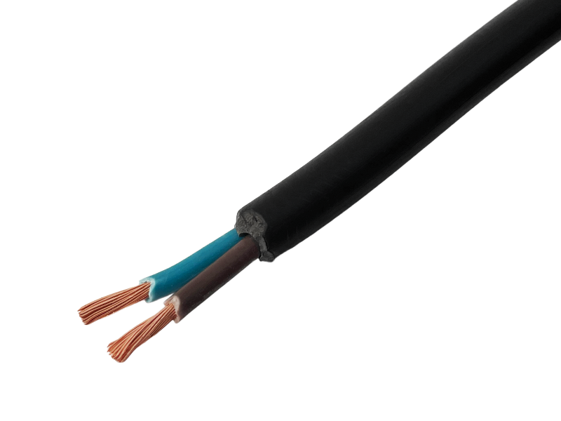 Кабель ПВС 2х1,5 кв. мм 1 м Черный (7420)