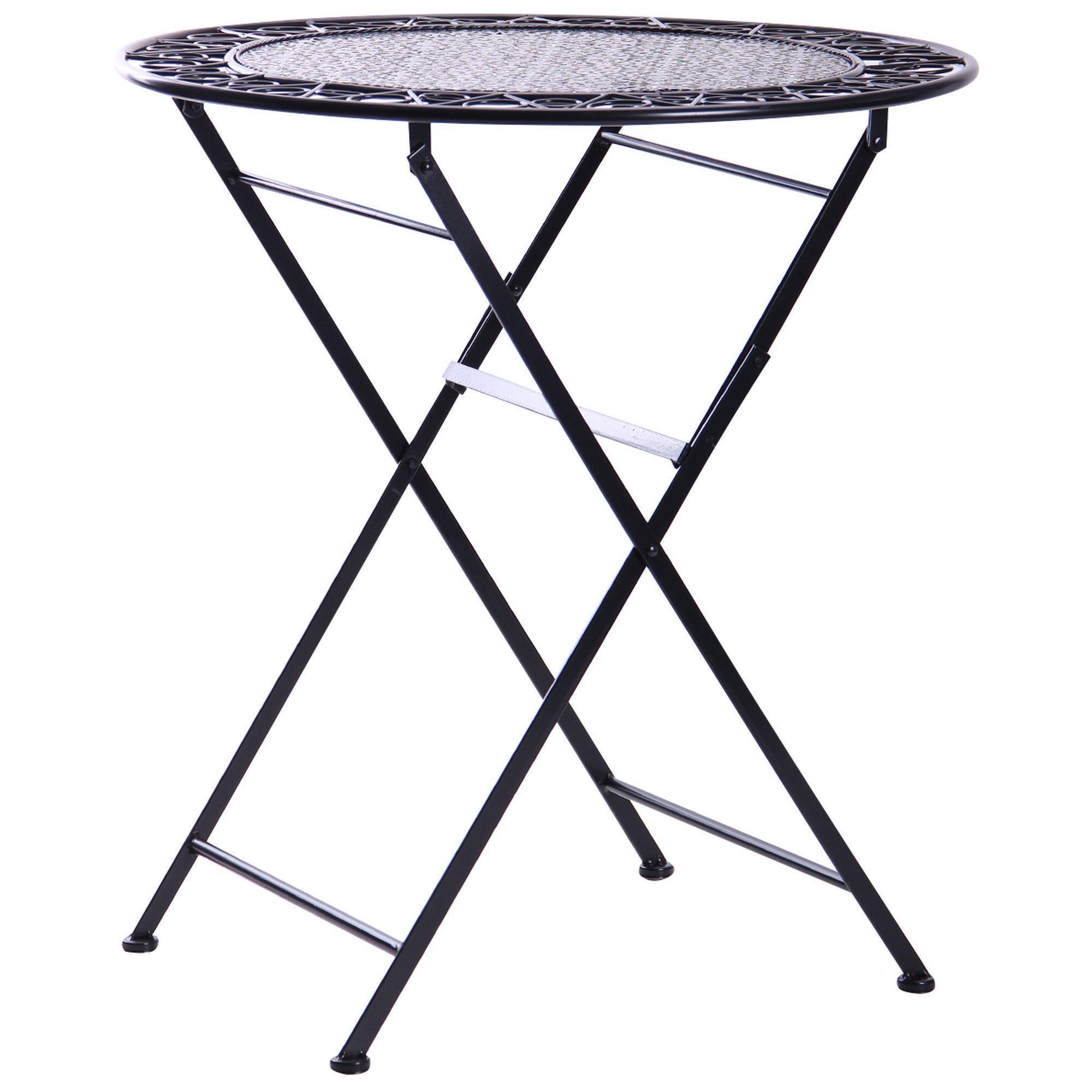 Стол садовый AMF Антиб 750х700 Металл Черный