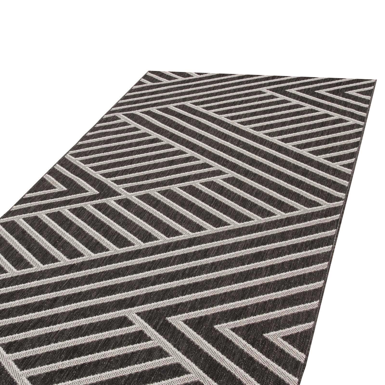 Ковер безворсовый на резиновой основе DAKARIA Karat Flex Run 19652/80 1,50x2,50 м Черный (00-00011576) - фото 8