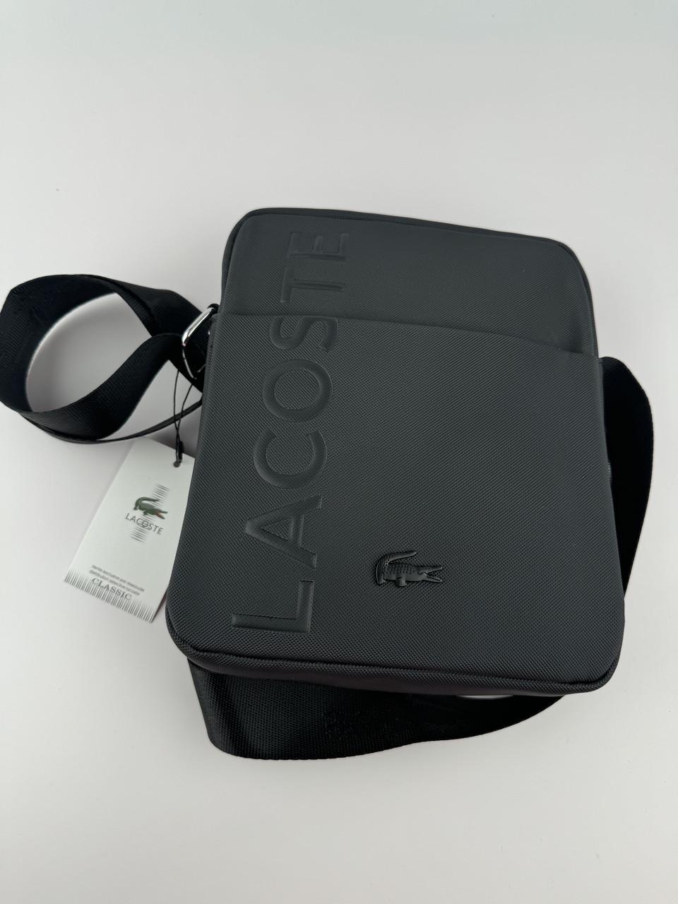 Мужская сумка через плечо Lacoste Черный (2400640455) - фото 8 Мужская сумка через плечо Lacoste Черный (2400640455) - фото 8