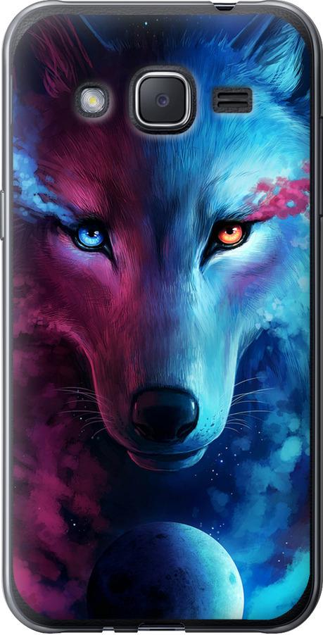 Чехол на Samsung Galaxy J2 J200H Арт-волк (3999t-190-42517) Чехол на Samsung Galaxy J2 J200H Арт-волк (3999t-190-42517)