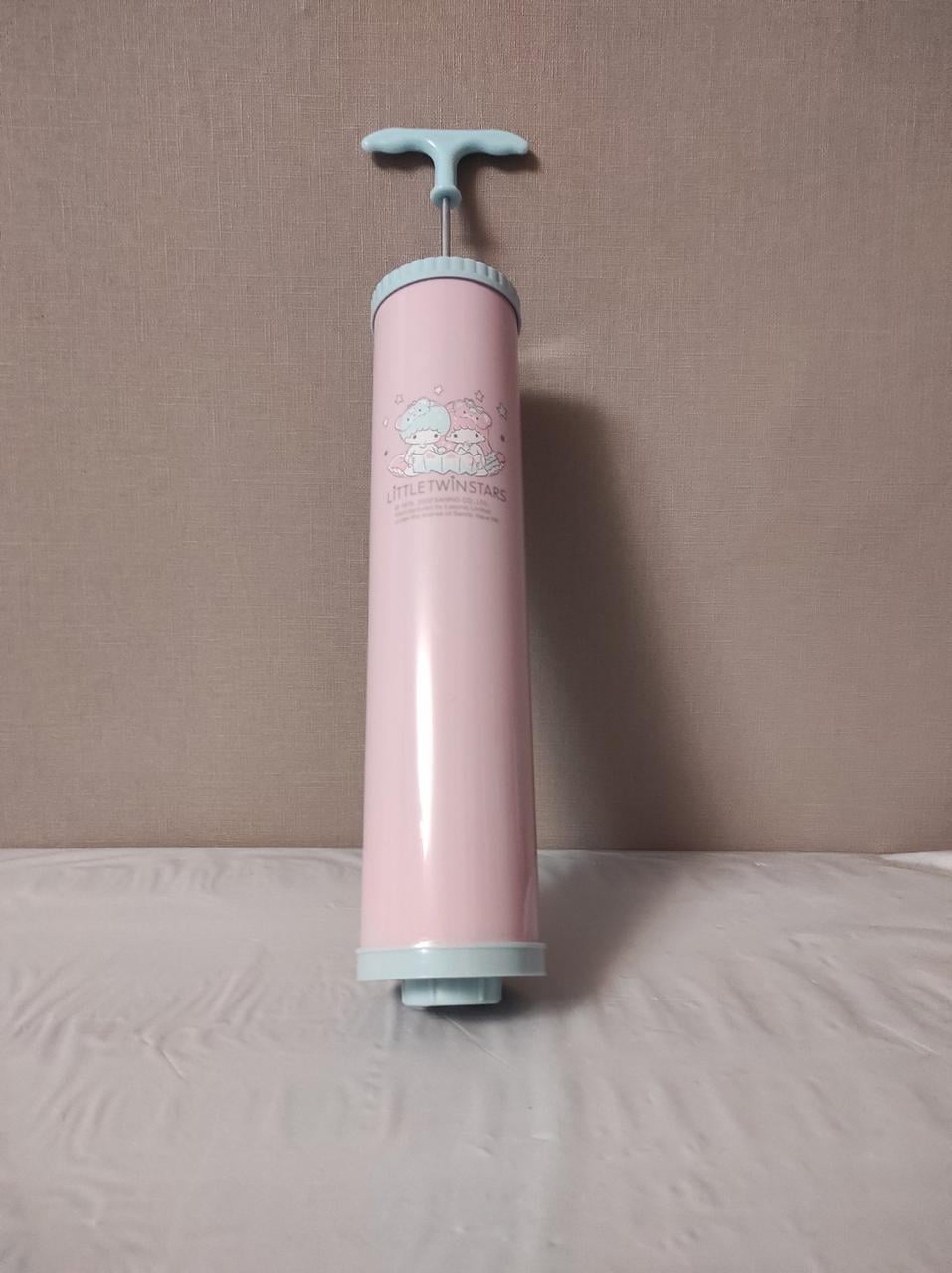 Насос ручной для вакуумных пакетов с металлическим стержнем резьба 25 мм Розовый