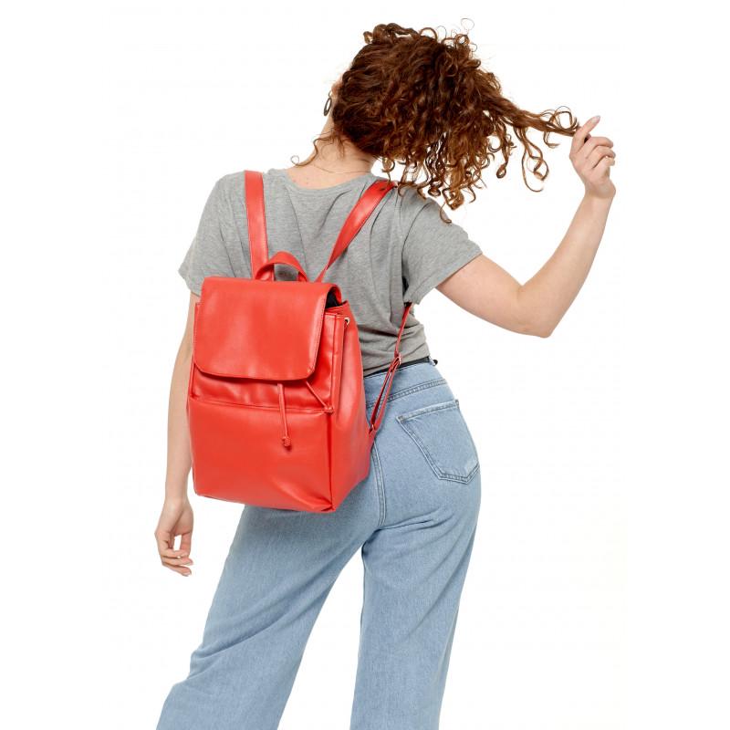 Рюкзак женский Sambag Loft BQN 34x24x14 см Красный