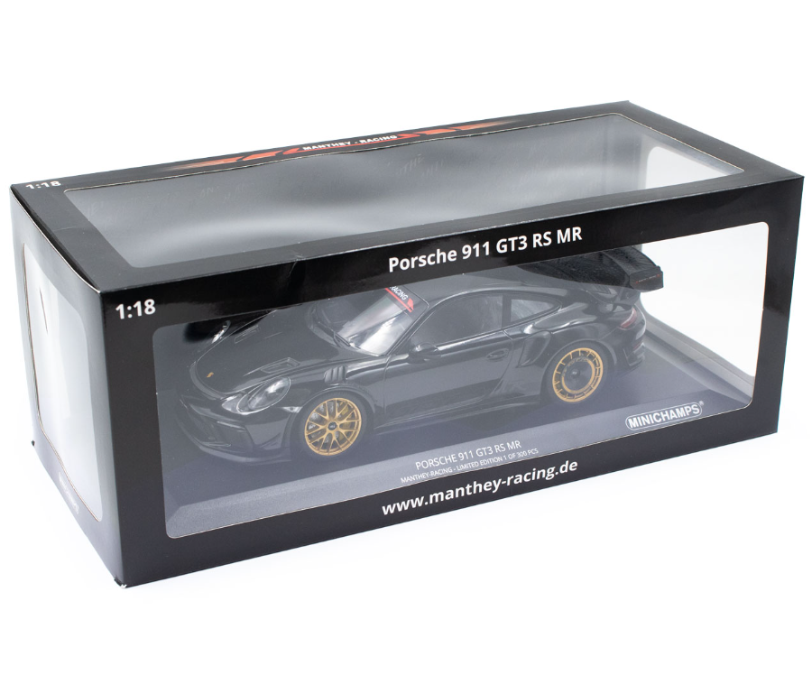 Модель автомобіля Minichamps Porsche 911/991 II MR Manthey Racing 1:18 Black/Gold (MR911GT3RS1804) - фото 7