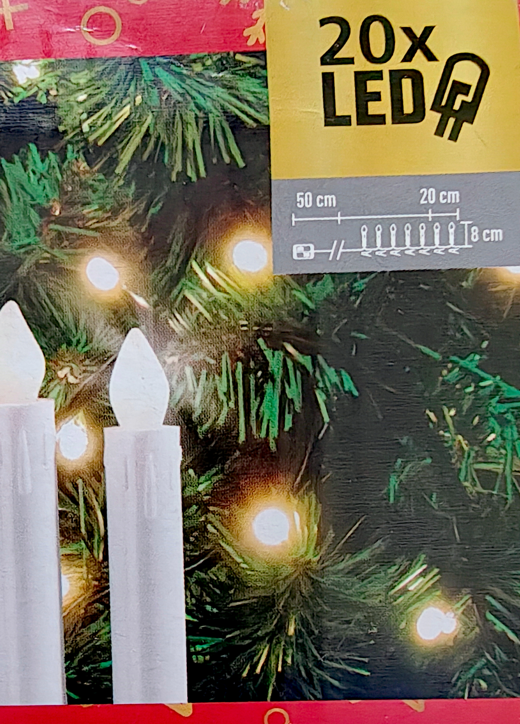 Гирлянда новогодняя Livarno Свечи на елку 20 LED на прищепках IP44 Белый (7895) - фото 8 Гирлянда новогодняя Livarno Свечи на елку 20 LED на прищепках IP44 Белый (7895) - фото 8