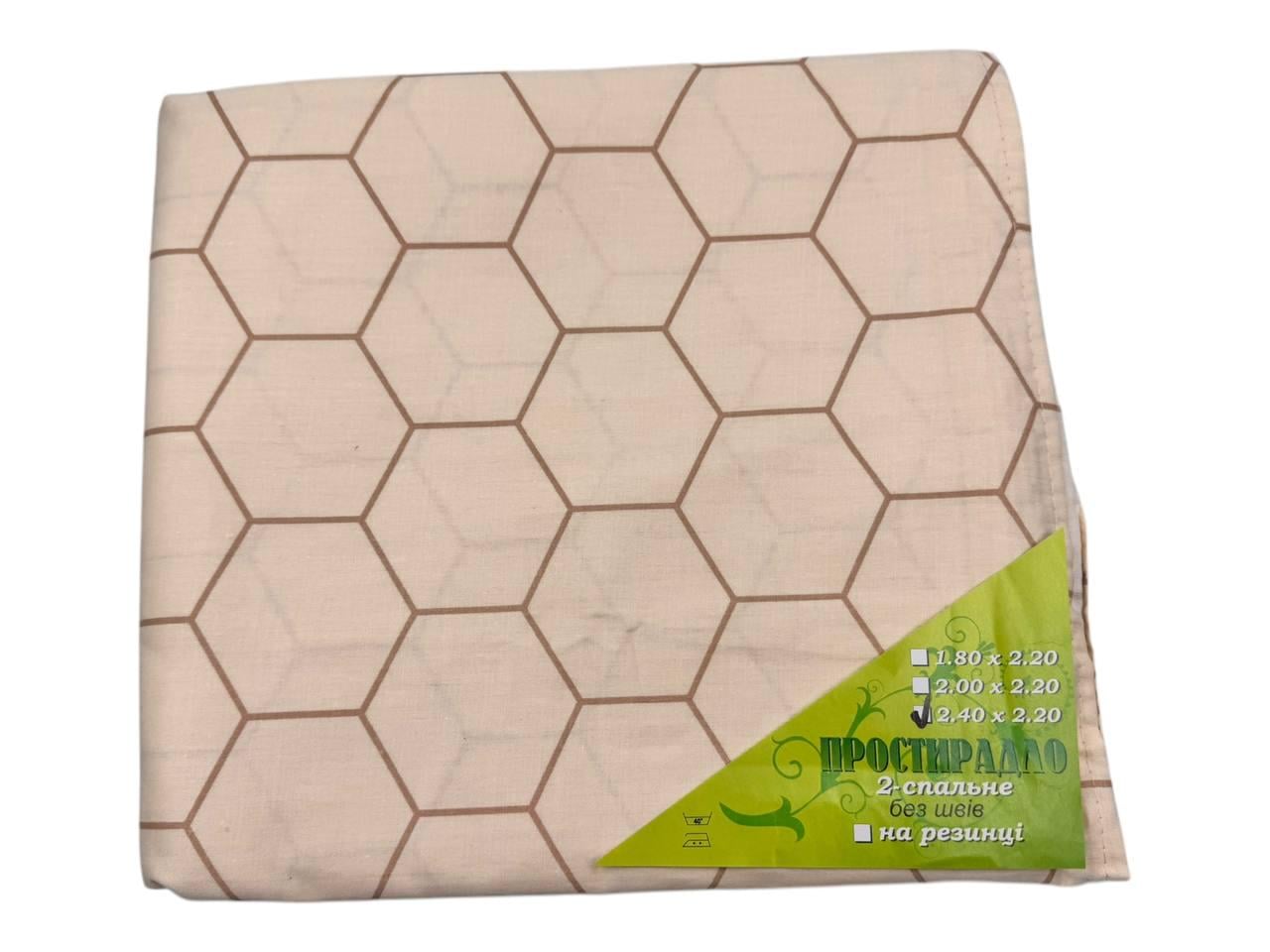 Простыня Honeycombs из бязи 240х220 см (G-honey27/x240)