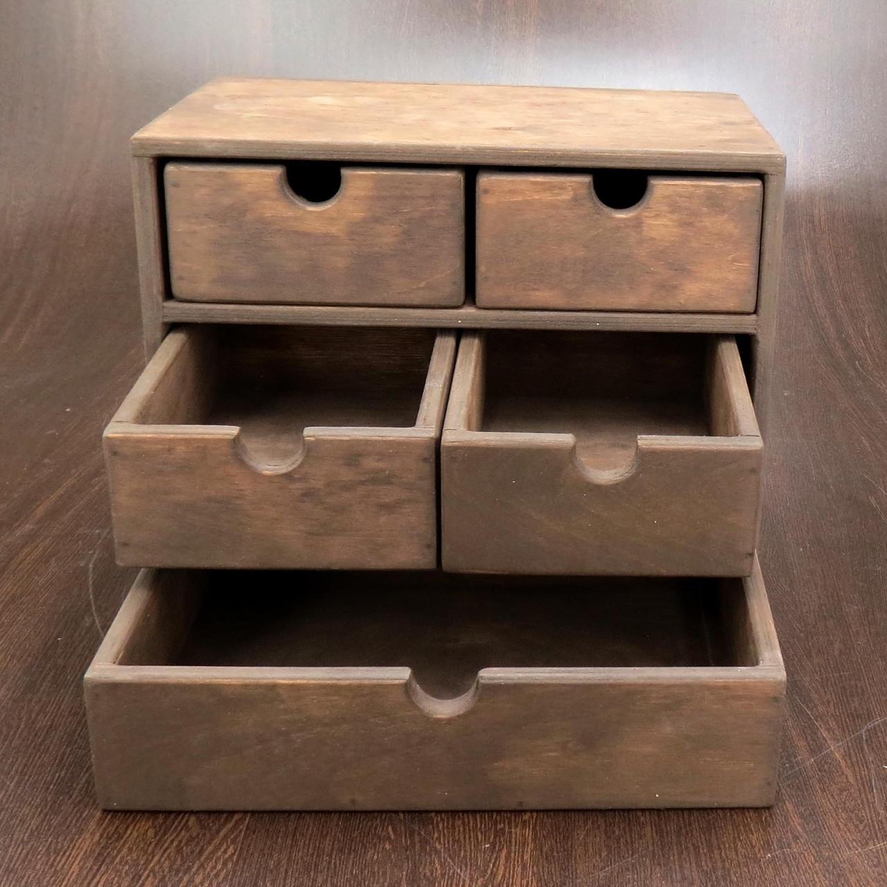 Мини-комод из дерева Мерсинг Сепия (МНК-002808)