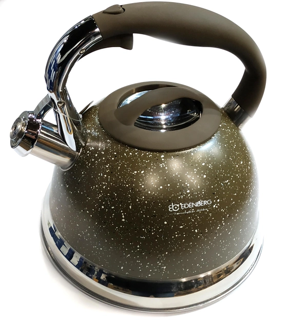 Чайник со свистком Edenberg EB-1955 из нержавеющей стали 3 л Коричневый (57-46-EB-1955-4)