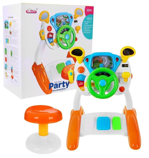 Руль игровой с педалями для детей (22955924)