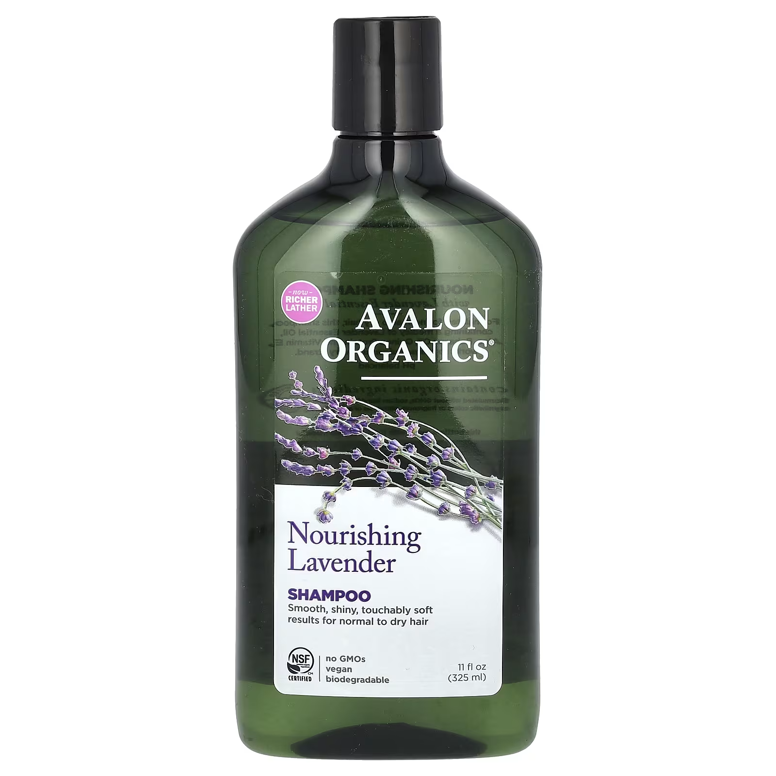 Шампунь для нормальных и сухих волосAvalon Organics питательная лаванда 325 мл