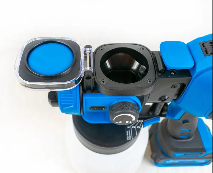 Краскораспылитель аккумуляторный KRAISSMANN 503 ASP 20 MP 2 аккумулятора 2000 мАч и ЗУ с подсветкой поверхности (25468323) - фото 5 Краскораспылитель аккумуляторный KRAISSMANN 503 ASP 20 MP 2 аккумулятора 2000 мАч и ЗУ с подсветкой поверхности (25468323) - фото 5