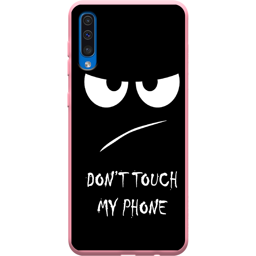 Чехол Boxface Samsung A505 Galaxy A50 Don't Touch my Phone Розовый силикон (36417-up535-37015)