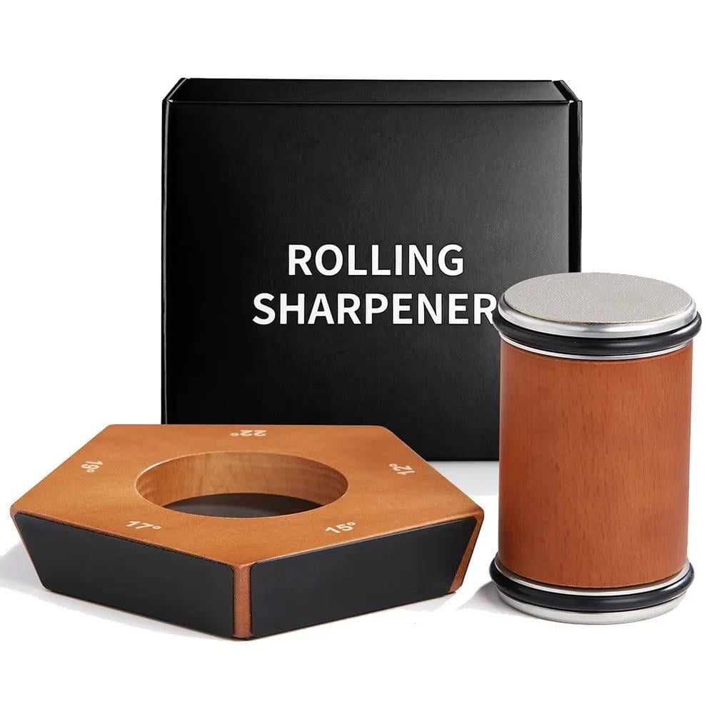 Точилка пятигранная магнитная Rolling knife sharpener toor Коричневый (22667038) - фото 8