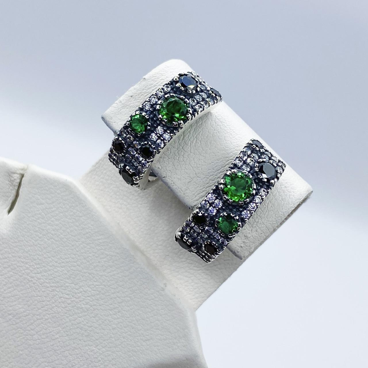 Серьги серебряные Софит с фианитом 7,16 г (2297899752)