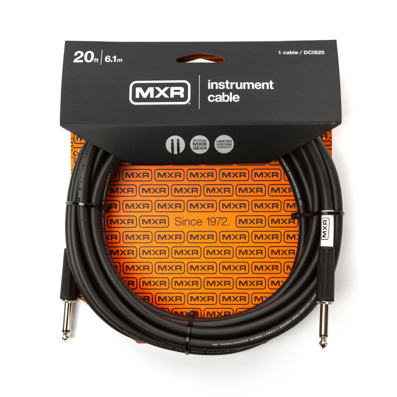 Кабель інструментальний MXR Standard DCIS20 Jack 6,3 мм/Jack 6,3 мм 6 м (124295)