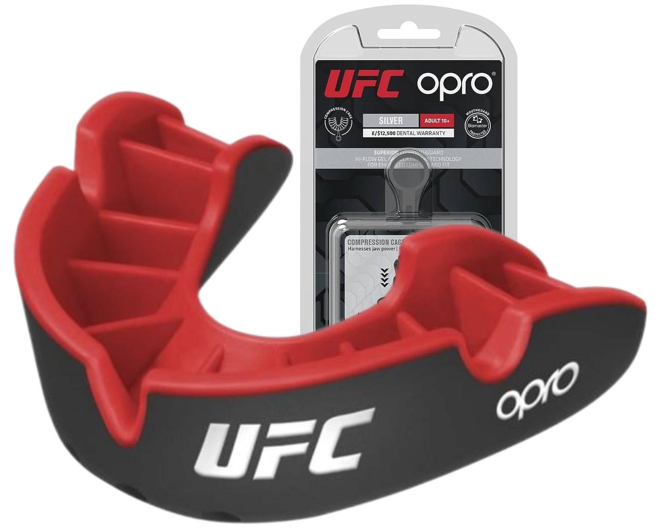 Капа Opro Silver UFC детская возраст до 10 Black/Red (102515001)