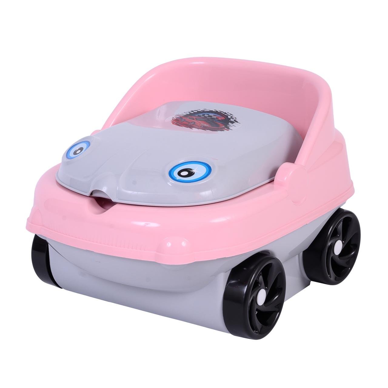 Детский музыкальный горшок Irak Plastik CM-140 Baby car Серо-розовый (1579265368)