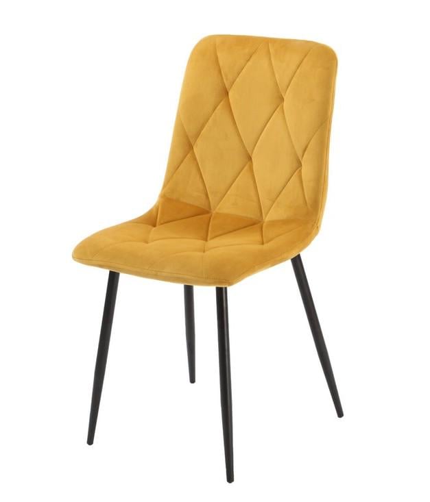Стул обеденный Ветро Мебель N-42 900х435х400 металл/вельвет Черный/Горчичный Стул обеденный Ветро Мебель N-42 900х435х400 металл/вельвет Черный/Горчичный