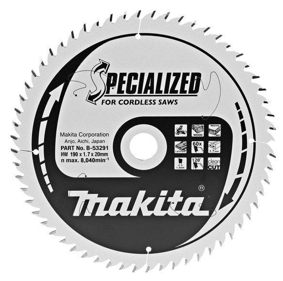 Диск пильный по дереву Makita 190х20 мм 60T