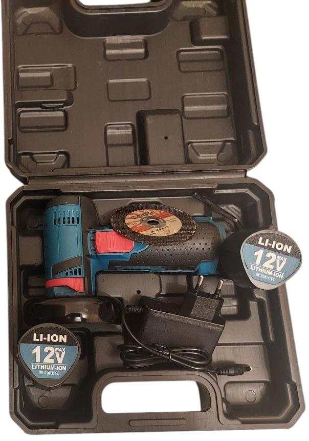 Болгарка аккумуляторная UKC с 2 аккумуляторами/чемоданом/диском 76 мм 12V 500W (26593279) - фото 9 Болгарка аккумуляторная UKC с 2 аккумуляторами/чемоданом/диском 76 мм 12V 500W (26593279) - фото 9