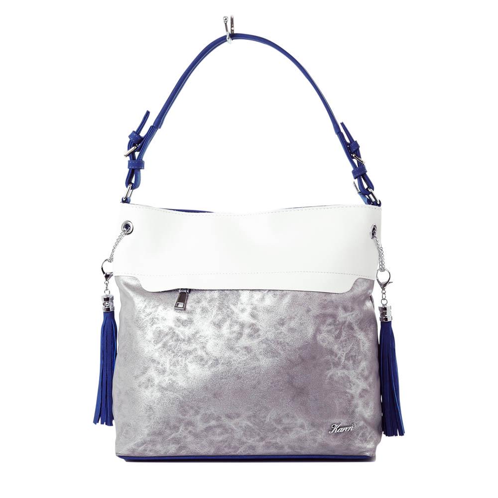 Сумка Karen Delfina 32,5х33х12,5 см Silver (115828)