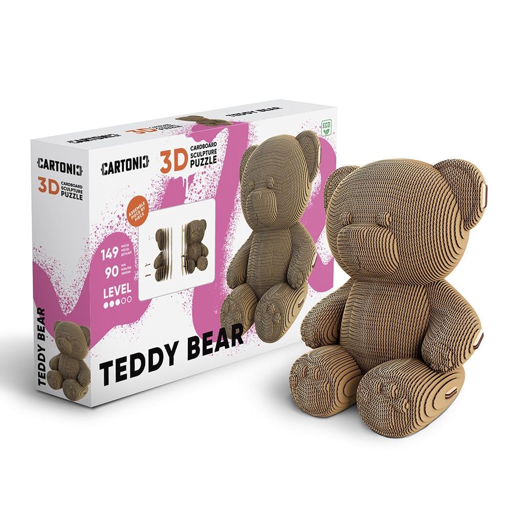 Пазл-конструктор 3D картонный Cartonic 3D Puzzle TEDDY BEAR Плюшевый мишка (33394487)