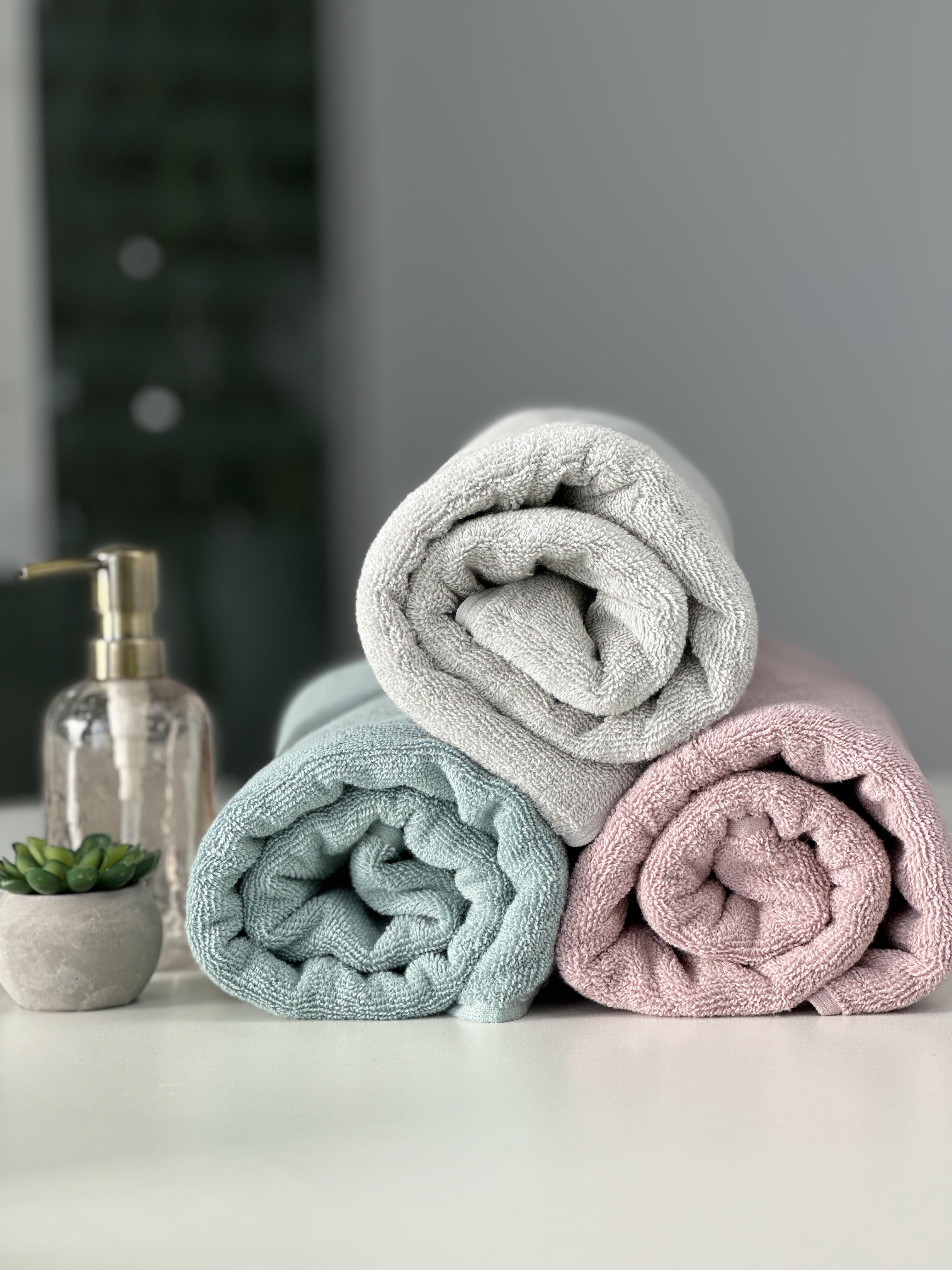 Полотенце махровое Pastel 50x90 см 100% хлопок 500 г/м2 Серое (15306781) - фото 5
