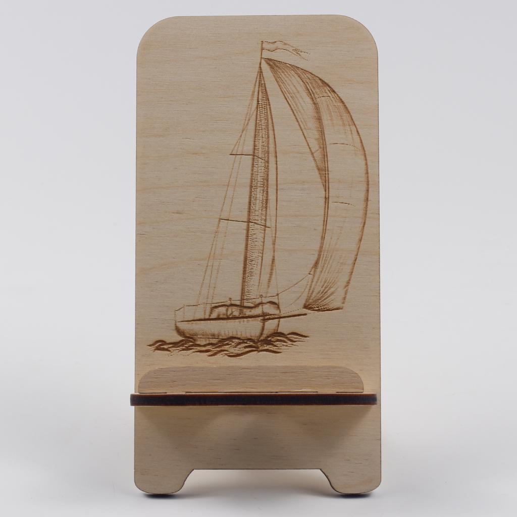 Підставка-тримач для телефону з дерева 82 кораблі 3 (03020085) - фото 2 Підставка-тримач для телефону з дерева 82 кораблі 3 (03020085) - фото 2